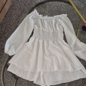 Amazon Women's Long Sleeve White Dress